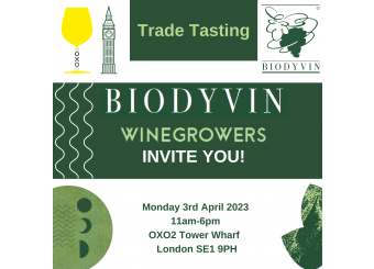 Salon BIODYVIN à Londres : lundi 3 avril 2023