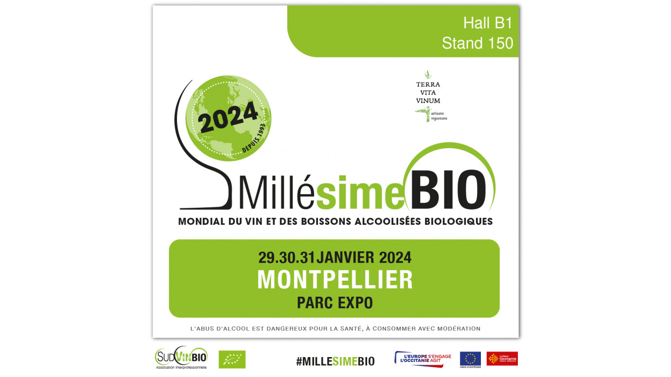 Millesime Bio exhibition - from January 29th to 31st 2024