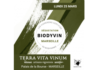 Dégustation Biodyvin à Marseille: lundi 25 mars 2024