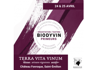 Primeurs Biodyvin à Bordeaux: les 24 et 25 avril 2024